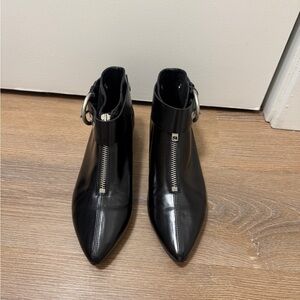 Isabel Marant Black Ankle Boots with Zipper